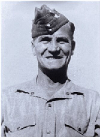 Portrait of Company Sergeant-Major John R. Osborn in uniform, Jamaica, about 1940 to 1941