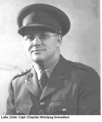 Capt U. Laite, Chaplain Winnipeg Grenadiers