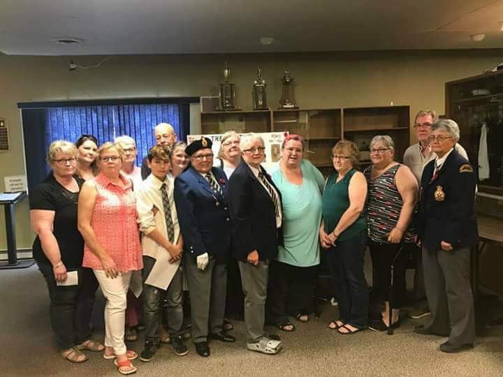Families of veterans from Swan River attending presentation