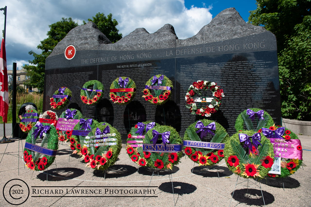Memorial Wall after Laying of Wreaths