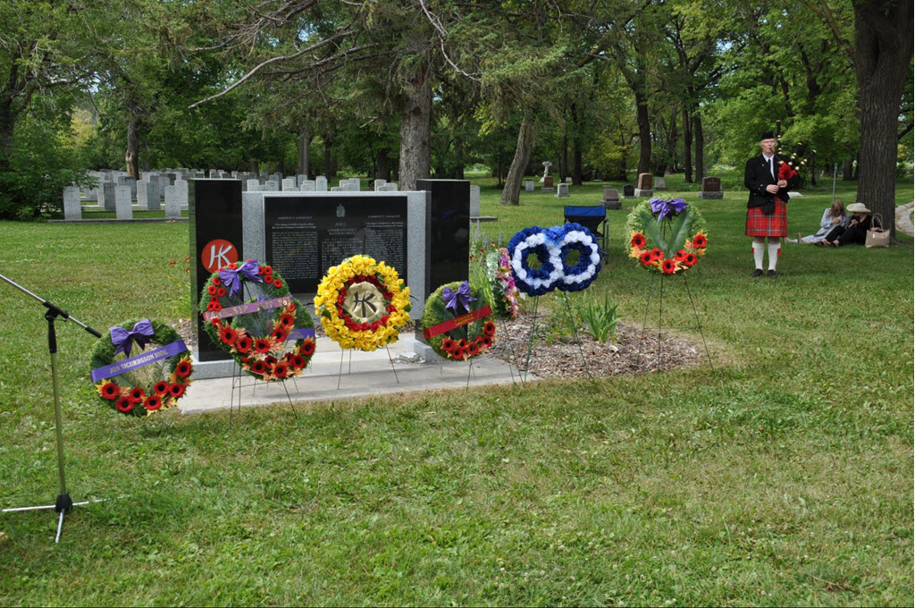 Wreaths laid at Brookside Cemetery