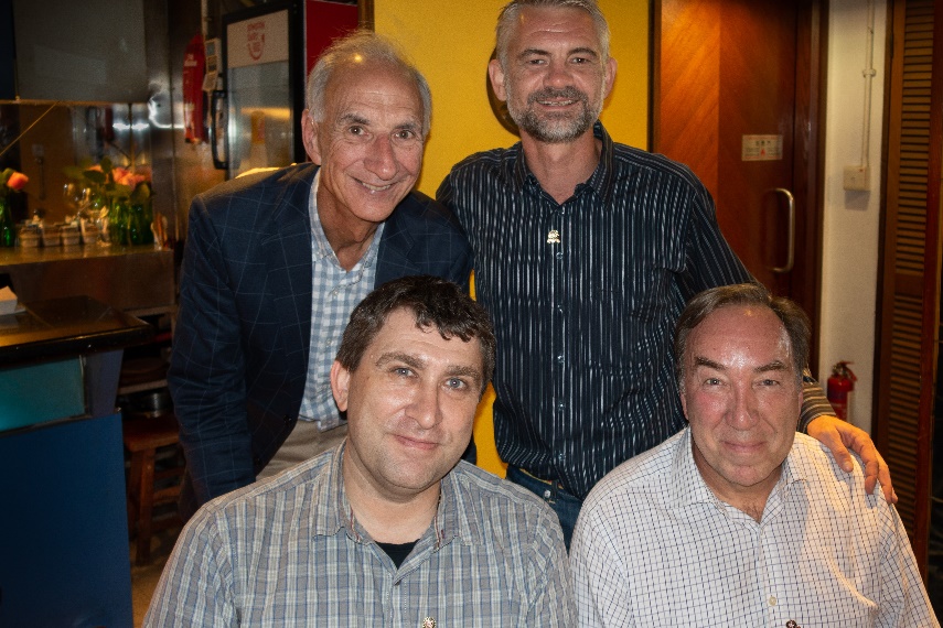 From left to right, Mike Babin, Leigh Hardwick, Craig Mitchell and Philip Cracknell