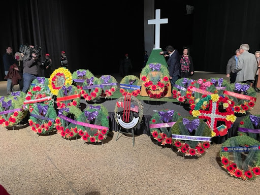 Wreaths laid at the Joint Veterans Remembrance Day service