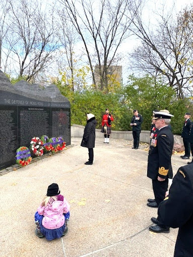 Image: November 11 at the Memorial Wall