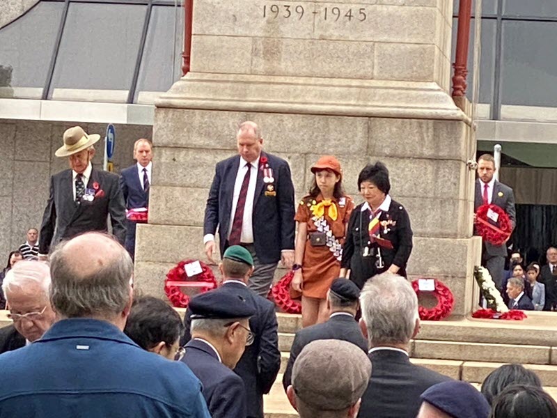 Remembrance Ceremony at the Cenotaph Click for larger view. Remembrance Ceremony at the Cenotaph