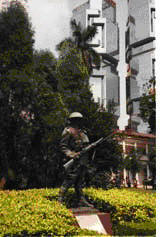 PHOTO: Statue honours John Osborn VC of the winnipeg Grenadiers. (Matthew Fisher, Toronto SUN) 